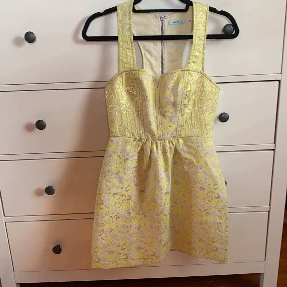 Yellow dress. Kimchi Blue. Urban outfitters